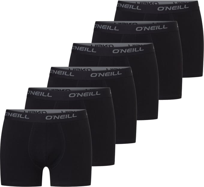 O'Neill Heren Boxershorts Trunks 6-Pack Zwart - Maat XXL