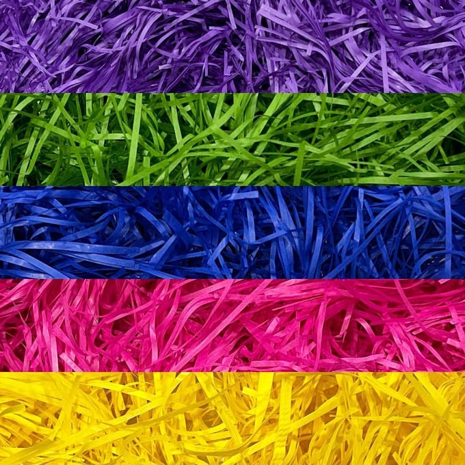 Raffia Snippers voor Geschenken en Decoratie - 5 Kleuren
