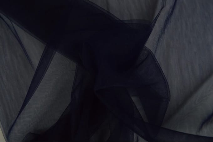 Bruidstule - Marineblauw - 1 meter - Per meter - 150cm breed
