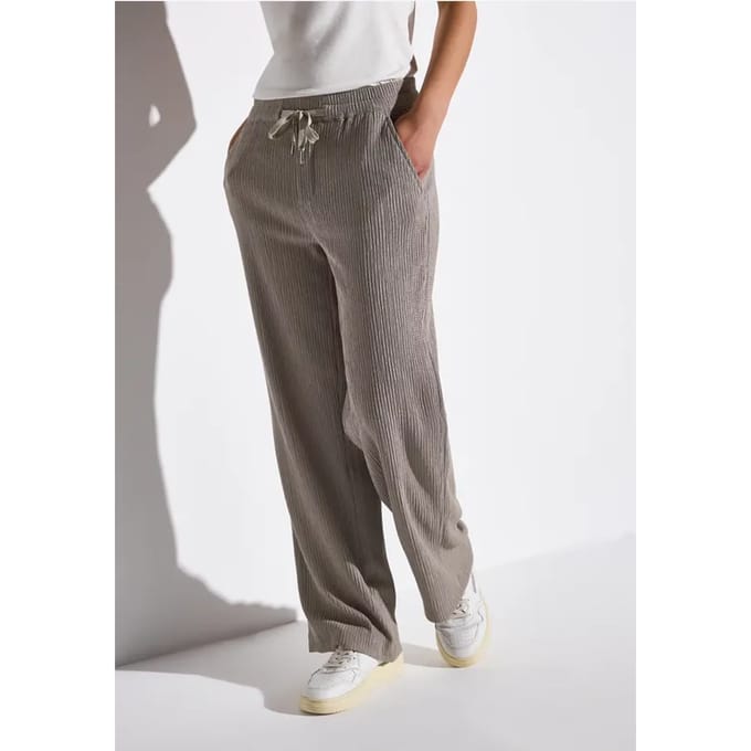 Wide Legs broek met structuur