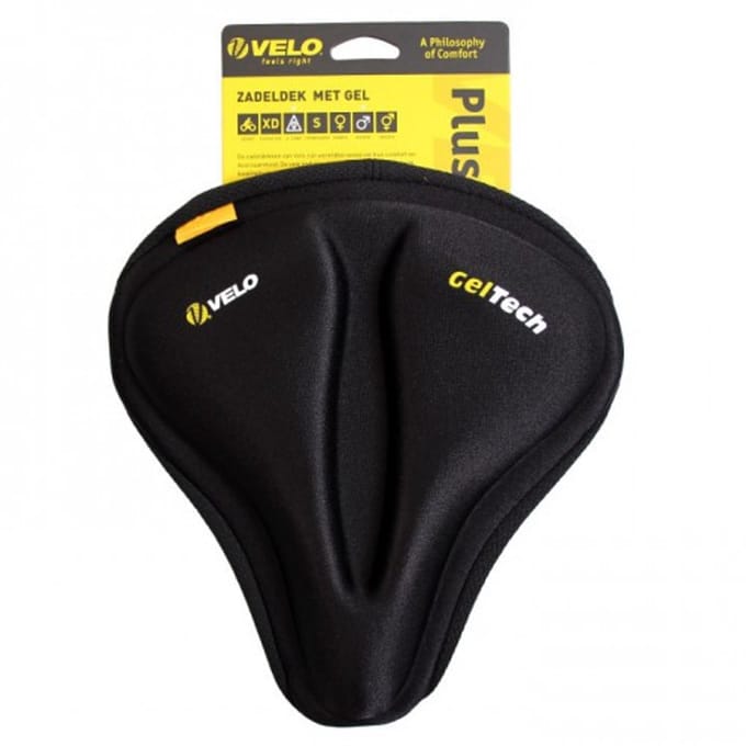 Velo Zadeldekje Plush Gel Met O-zone Heren Zwart