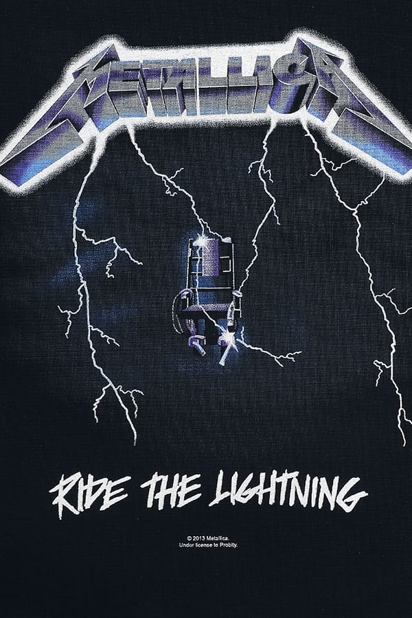 Metallica Ride The Lightning Unisex Embleem - zwart - Standard