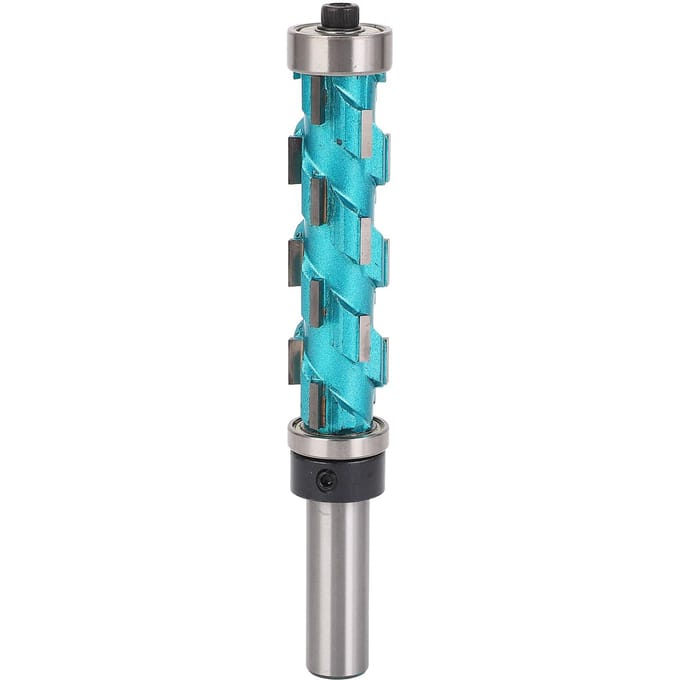 Freesbit met kopieerring 12mm schacht Spiraal met dubbel lager 65mm snijlengte Houtbewerking Afkanten