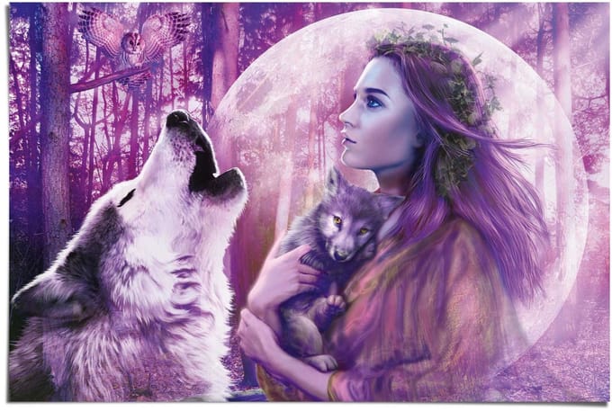 Poster Harvest Moon - 61 x 91,5 - Papier - REINDERS