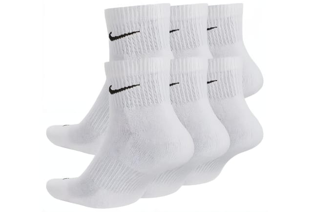 Chaussettes de sport Nike Everyday Plus Amorties Cheville 6 Paires Blanc SX6899-100 M white