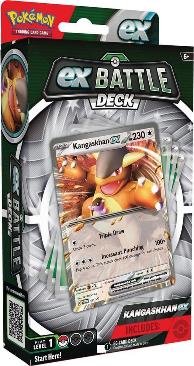 Pokemon TCG ex Battle Deck Greninja ex/Kangaskhan ex - assorted