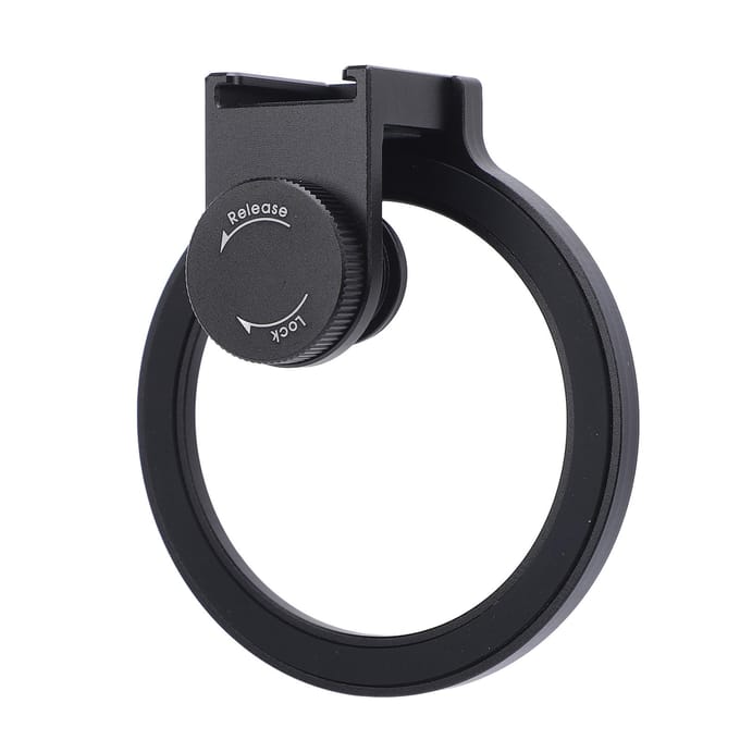 67mm Telefoonfilter Mount Schroefdraad Lensfilter Clip met Cold Shoe Mount voor 67mm ND CPL UV Ster black