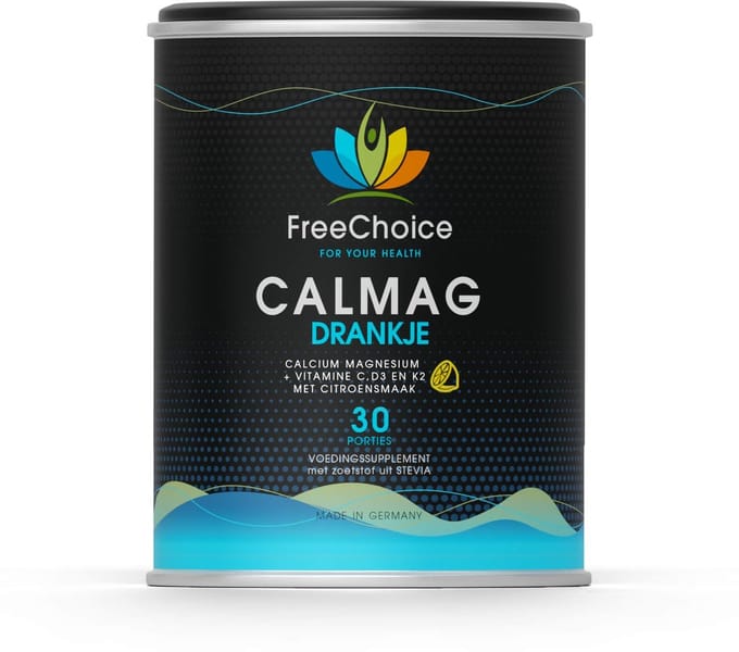 FreeChoice - Calcium-Magnesium Drankje - 30 dosis - met Vitamine C, D3 en K2
