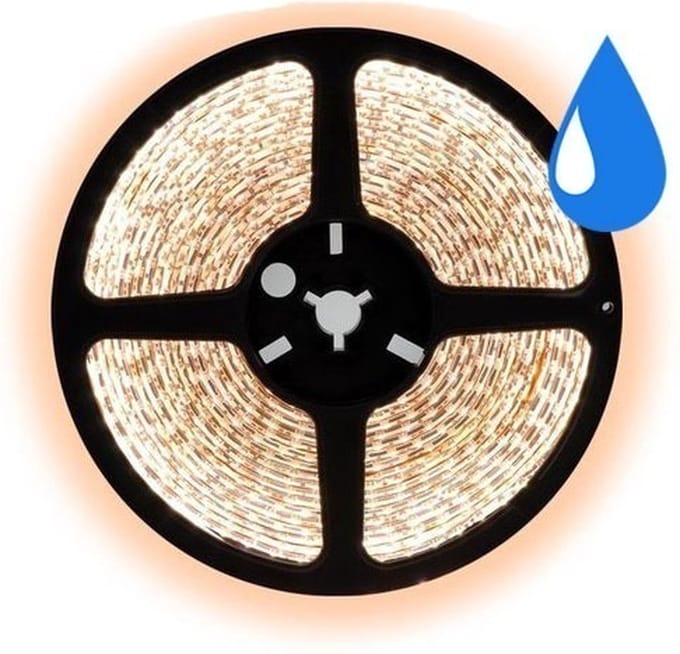 COB LED strip - 0,5 meter warm wit - 320 LEDs/m - IP68 - 12V