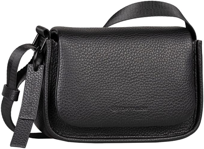 TOM TAILOR schoudertas Solene Flap Bag No Zip Black zwart