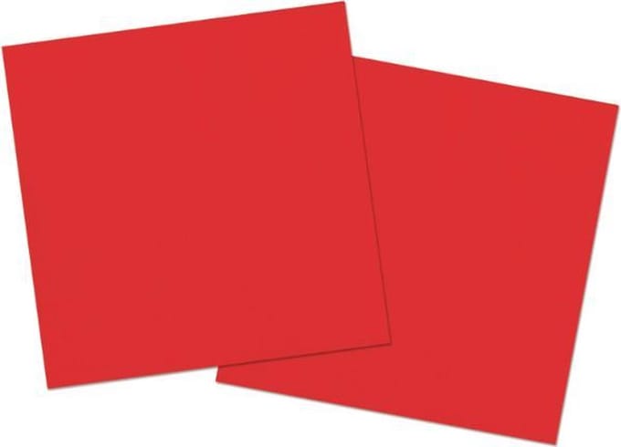 Folat - Servetten - Rode - 33x33cm (20 stuks)