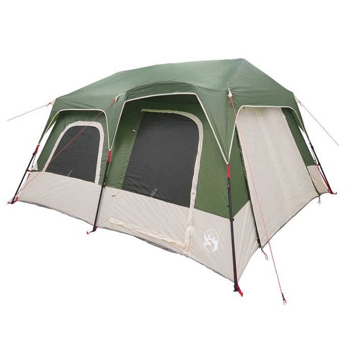 vidaXL - Directe - Tent - 8-persoons - Groen - 185T - Polyester - met - PU - Coating