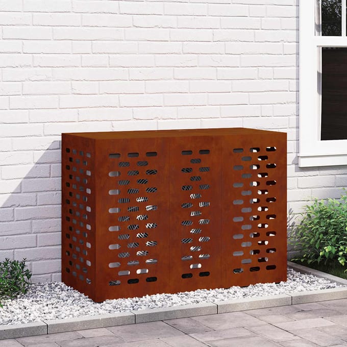 Airconditionerhoes Rustiek 110 x 50 x 80 cm Weerbestendig Staal