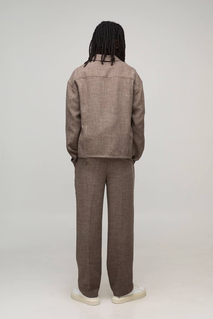 Relaxte Broek met Vaste Taille | Chocolate | Size 28