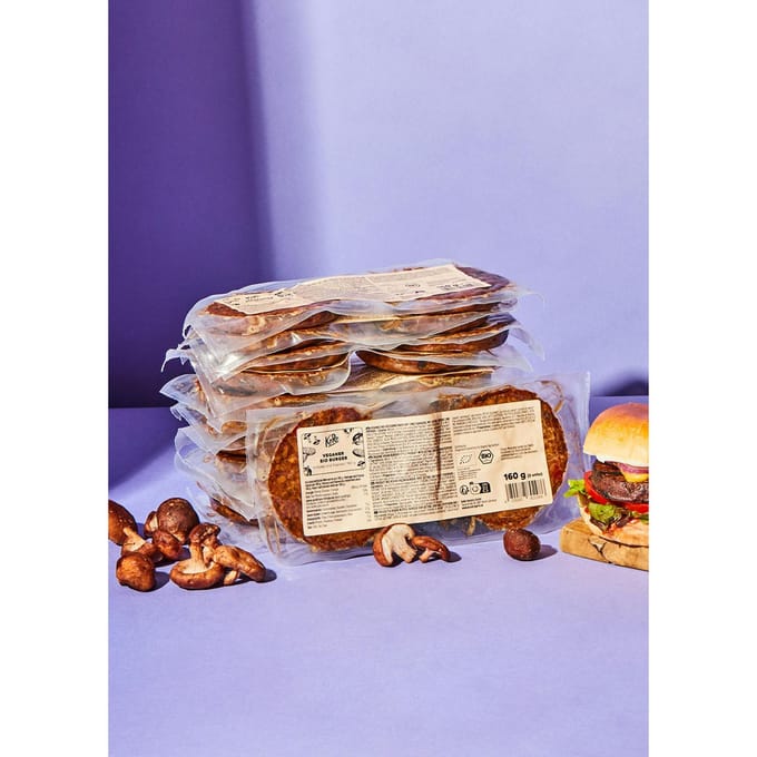 Bio vegan shiitake-paprikaburger 12 x 160 g