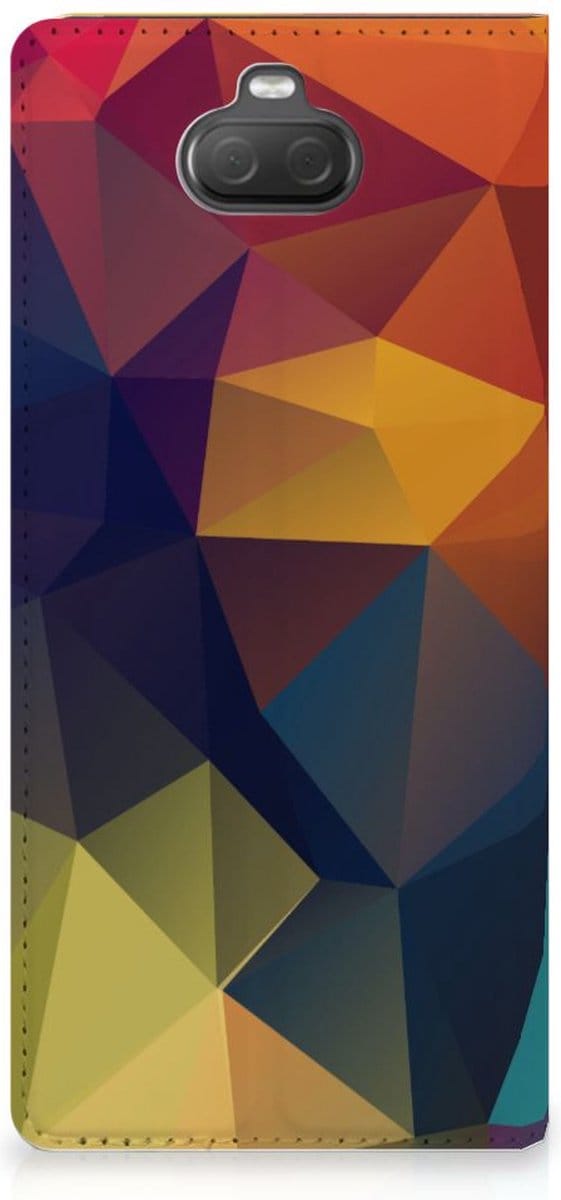 Sony Xperia 10 Plus Stand Case Polygon Color