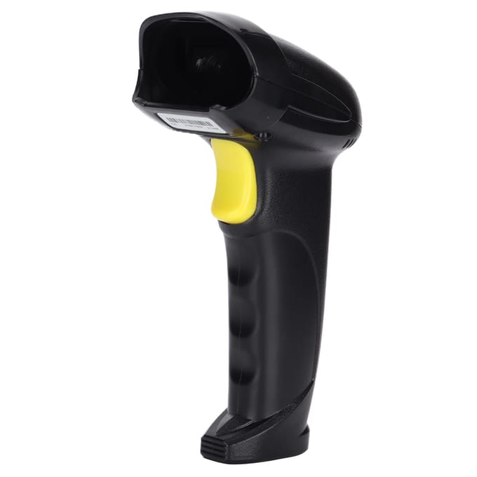 QR Code Scanner Handheld Bedraad 2D Barcodescanner met Aansluitkabel voor Supermarkten Ziekenhuizen black
