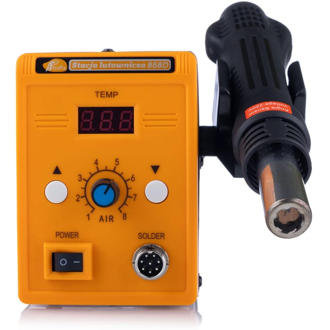 Rosfix Plasticlasapparaat Set 858D - Hotair 700W - 100–500°C, 3 Spuitmond, 300g Kunststoflasdraad