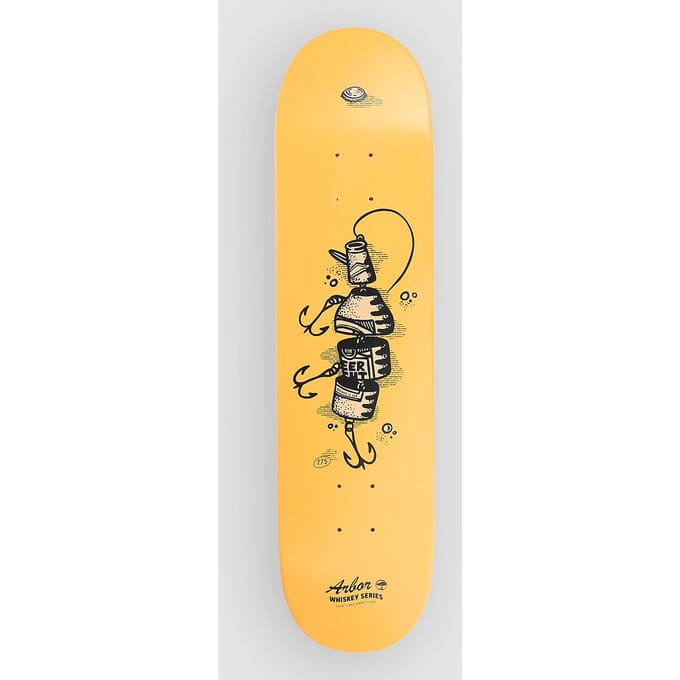 Arbor Whiskey 7.75" Upcycle Skateboard Deck geel