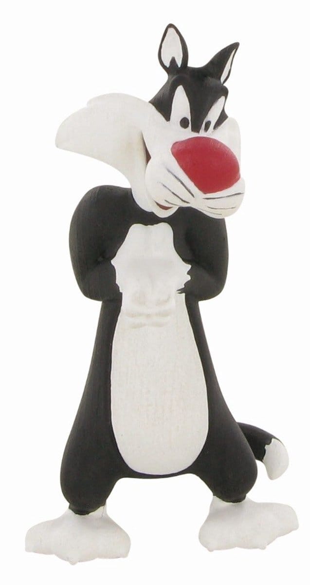 Comansi Speelfiguur Looney Tunes: Sylvester 9 Cm Zwart/wit