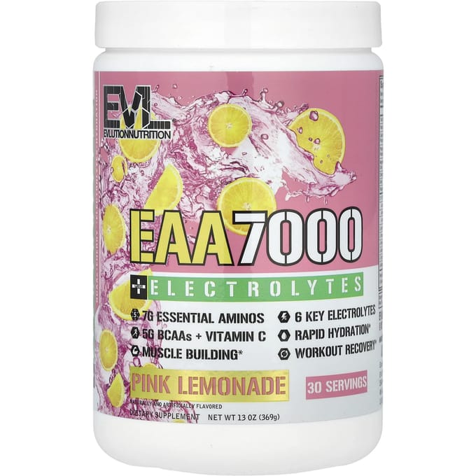 EVL Nutrition EAA 7000 + Electrolytes (30 serv) Pink Lemonade - Aminozuren - EAA