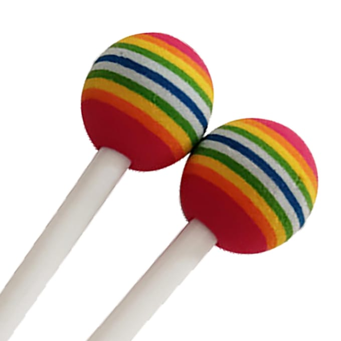 2 Pièces Baguettes de Batterie pour Enfants Couleur Vive Son Agréable Bâton de Batterie à Percussion Manuelle en Plastique pour la Musique white