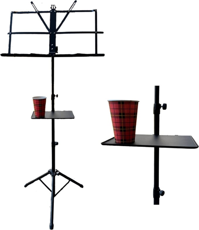 Specter Lessenaar - Bladstandaard - Opvouwbaar en Verstelbaar - Met Accessoires Tray en Tas