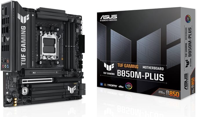 ASUS TUF GAMING B850M-PLUS Moederbord - AMD B850 - AMD AM5 - DDR5 RAM - Micro-ATX