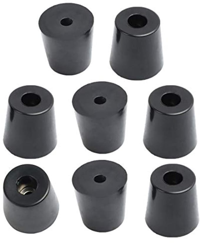 Rubberen voetjes voor meubels en vloeren - 8 stuks