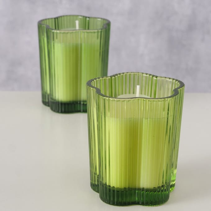 Boltze Home pot glas met kaars
