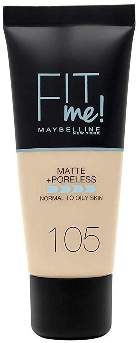 Maybelline New York - Fit Me Matte & Poreless Foundation - 105 Ivoire Naturel