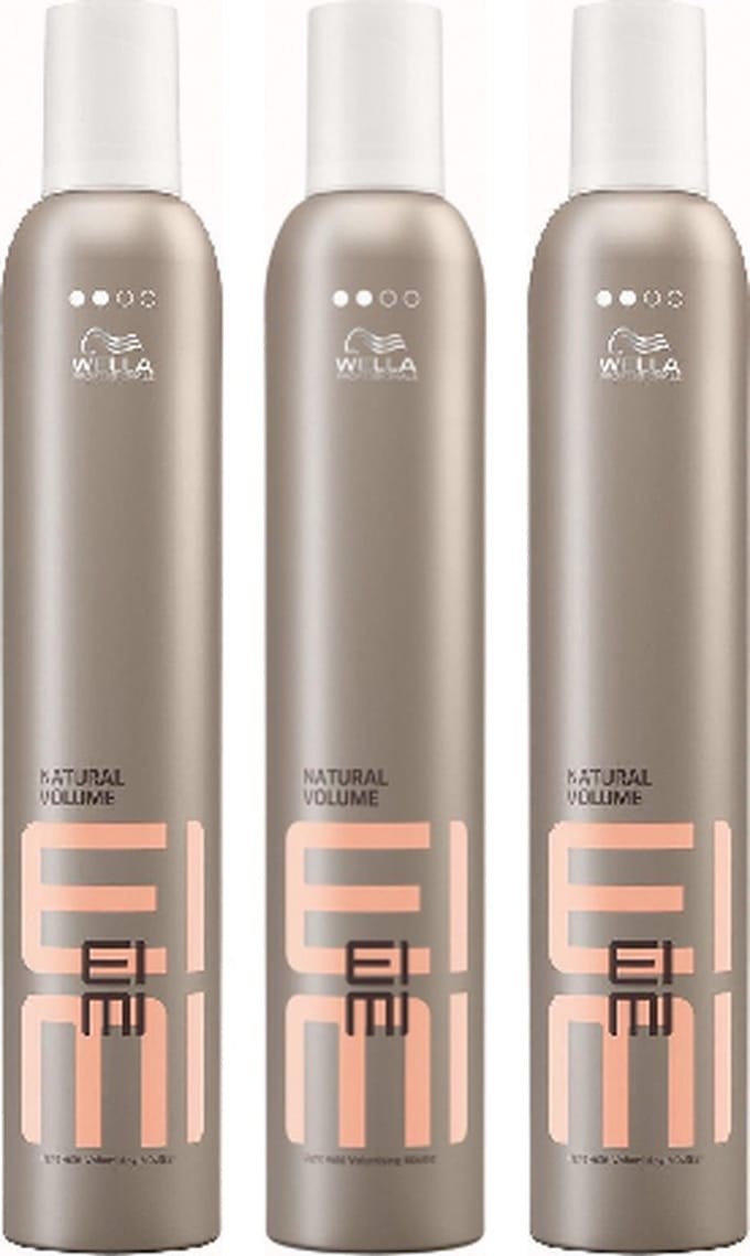 Wella - Styling EIMI Volume - Natural Volume Mousse - 3 x 500 ml