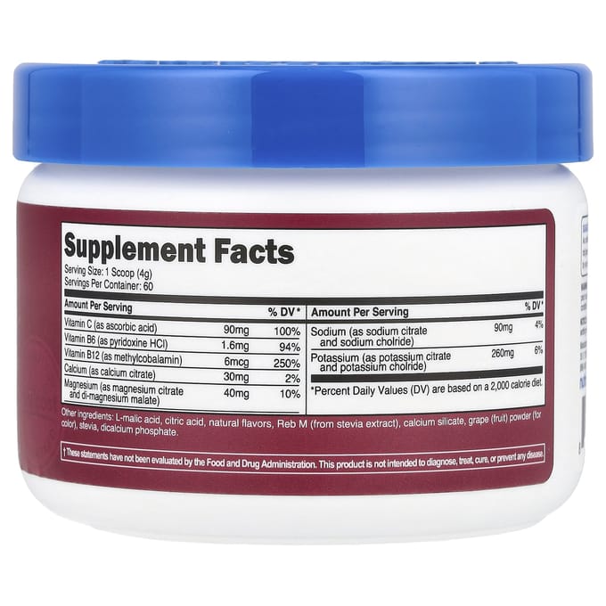 Nutricost, Électrolytes, Complexe Hydratation Avancée, Raisin, 8,4 oz (234 g)