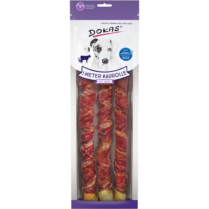 2 x 1 meter Kauwrol Eend Dokas Hondensnack