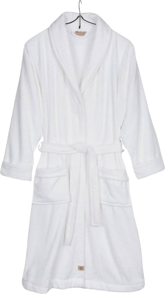 Walra Badjas Casual Robe - S/M - 100% Katoen (BCI) - Wit