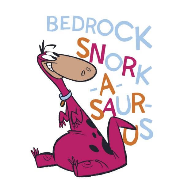 The Flintstones Bedrock Snork-A-Saur-Us Women's T-Shirt - White - M
