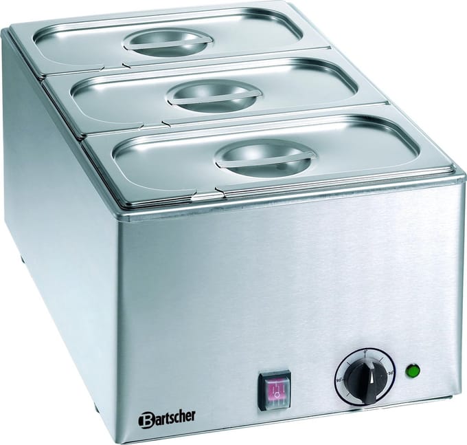 Bain Marie - Elektrisch - Tafelmodel - 3x 1/3 GN - Bartscher 200233