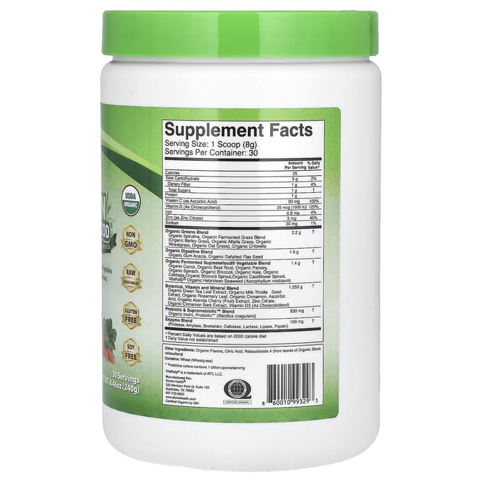 Gefermenteerd Groen Supreme Voedsel®, 240G(8,46 oz)