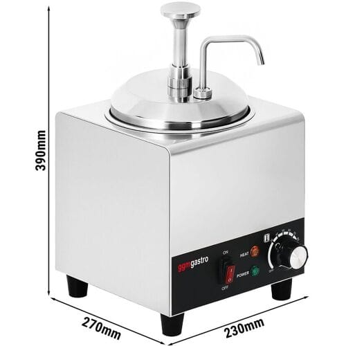GGM Gastro Beheizter Saucenspender - 600 Watt - 2 Liter - inkl. Einsatz