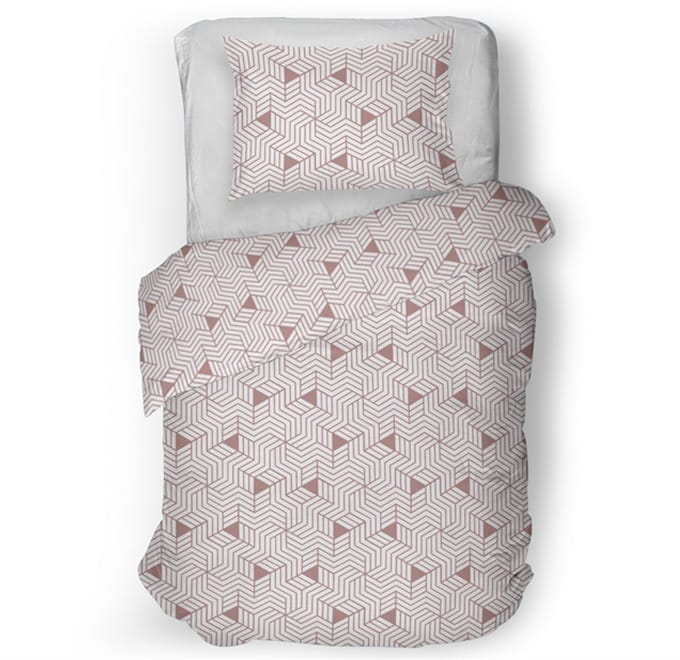 Snoozing Celine Dekbedovertrek - Eenpersoons - 140x200/220 cm - Pink