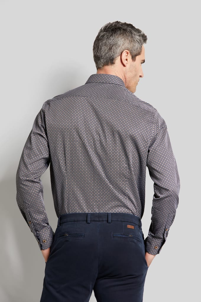 Bugatti Herren Shirt met grafische prints