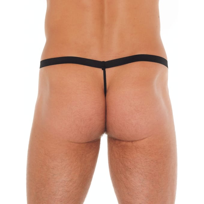 Amorable - Erotische String voor Heren - One Size - Zwart