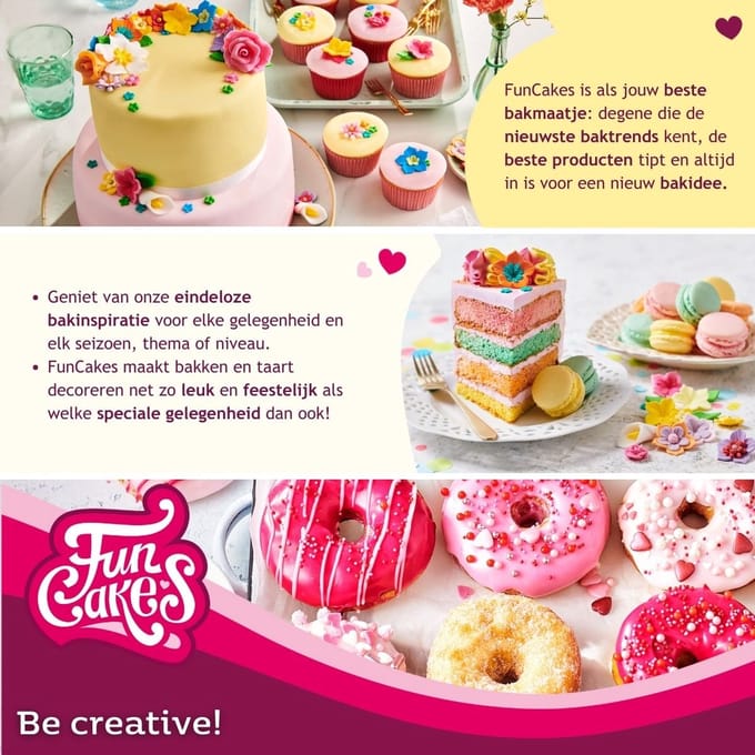 FunCakes Taartdoos met Venster - Gebaksdoos Karton - Quotes - Groen/Roze - 2 Stuks - 32x32x11,5 cm