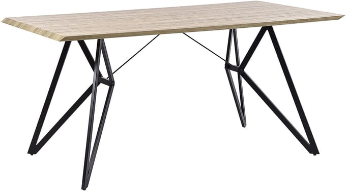 BUSCOT - Eettafel - Lichte houtkleur - 90 x 160 cm - MDF