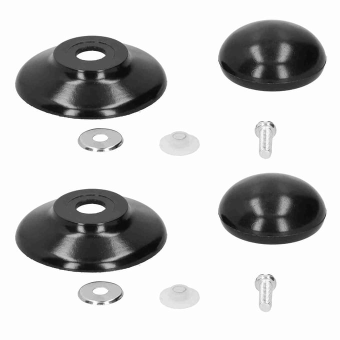 2 stuks dekselknoppen met schroeven, universele pandekselgreep, accessoire voor keukenkookgerei gray