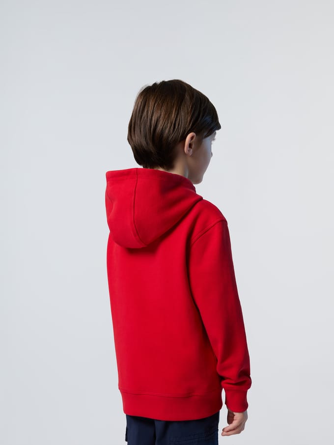 North Sails Hoodie Rits met maxi-logo