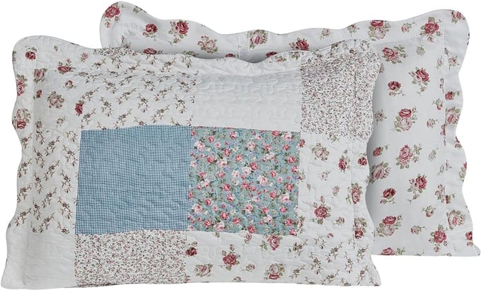 Lavandoux - Kussenslopen - Cottage Charm - 60x70 cm - Blauw - Set v. 2