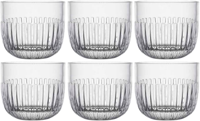 Ouessant Bodega Glas - 6-delige Glazen Set - voor Water & Frisdrank - 220ml - Rond - Transparant