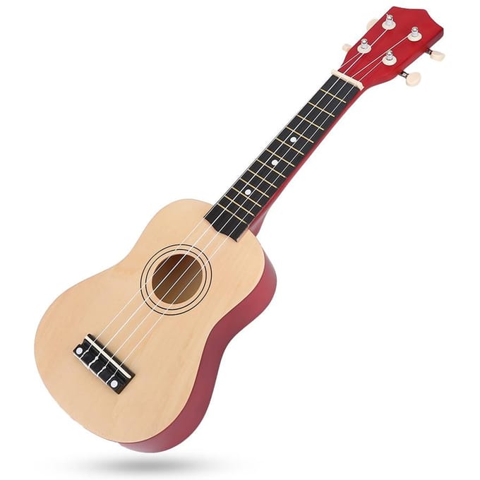 21 inch Modieuze Ukulele Muziekinstrument Speelgoed Cadeau voor Beginner Student Kinderen(Houtkleur) beige