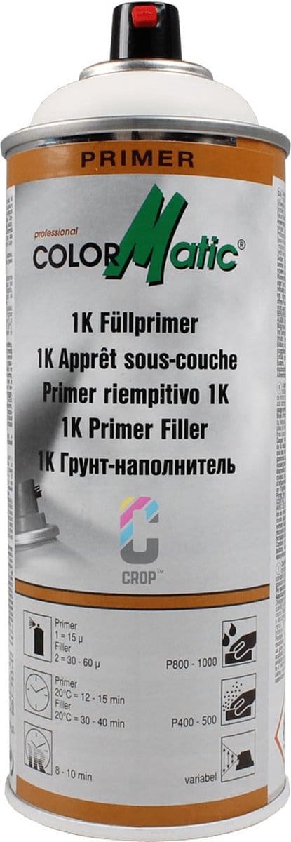 Colormatic 1K Primer Filler in Spuitbus WIT (HG1)